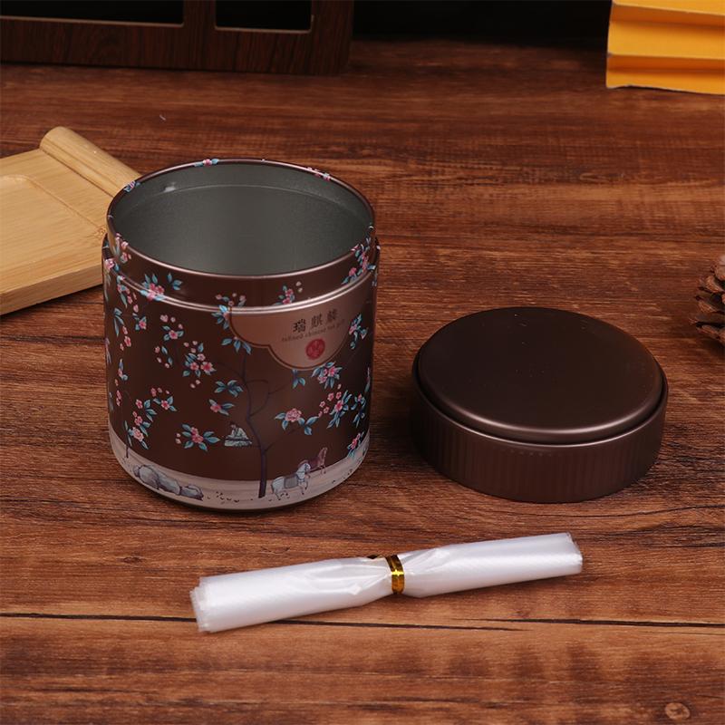 Convenient Tea Storage Container For Home Tinplate Candy Cans Tea Container Coffee Sugar Box With Lid Chinese Tea Box