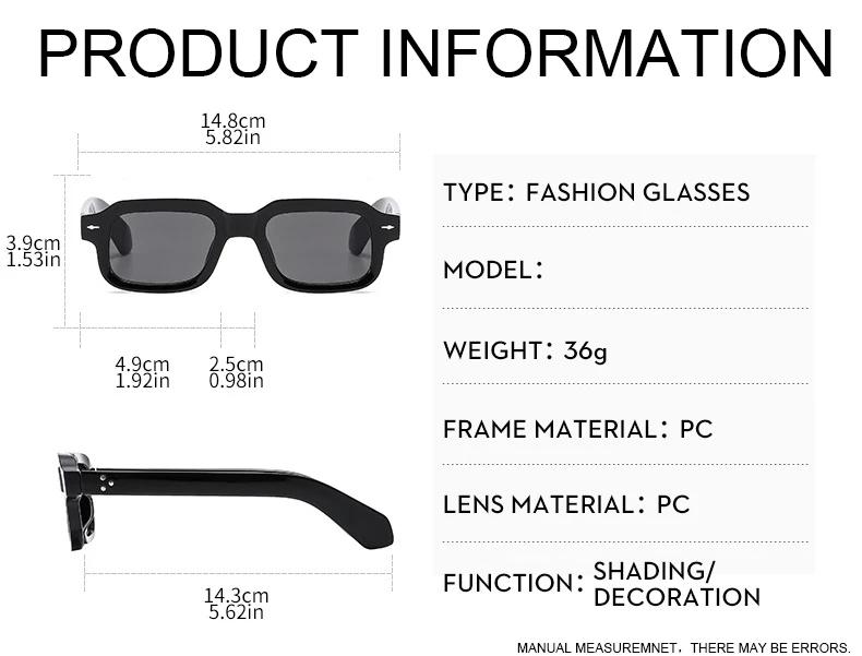 Square Sunglasses Women Men Vintage Brand Mirror Stylish Sun Glasses Female Male Cute Lens Personality Colors