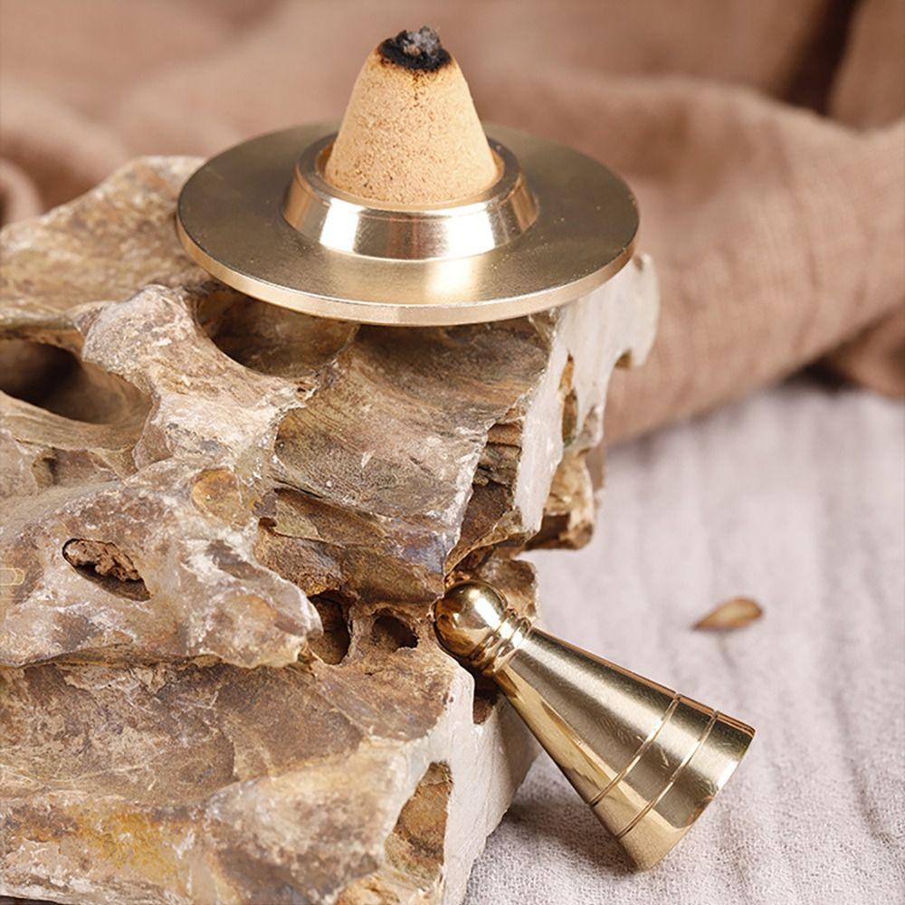 Pure Copper Incense Burner DIY Incense Cones Incense Tools Retro Brass Censer Home Decoration Desktop Ornaments