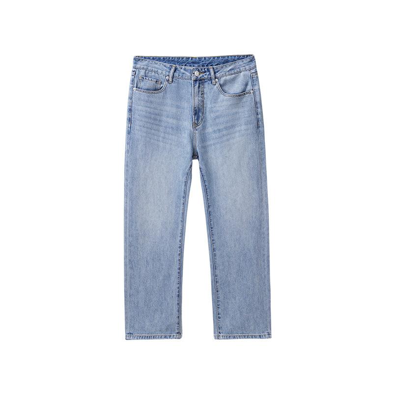 New Spring and Summer Loose American High Street Trousers Straight Wide-leg Jeans