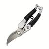 Multi-functional Stainless Steel Pruning Shears, Classic Garden Scissors for Ambidextrous Use - DZT Brand, Pruning Shears