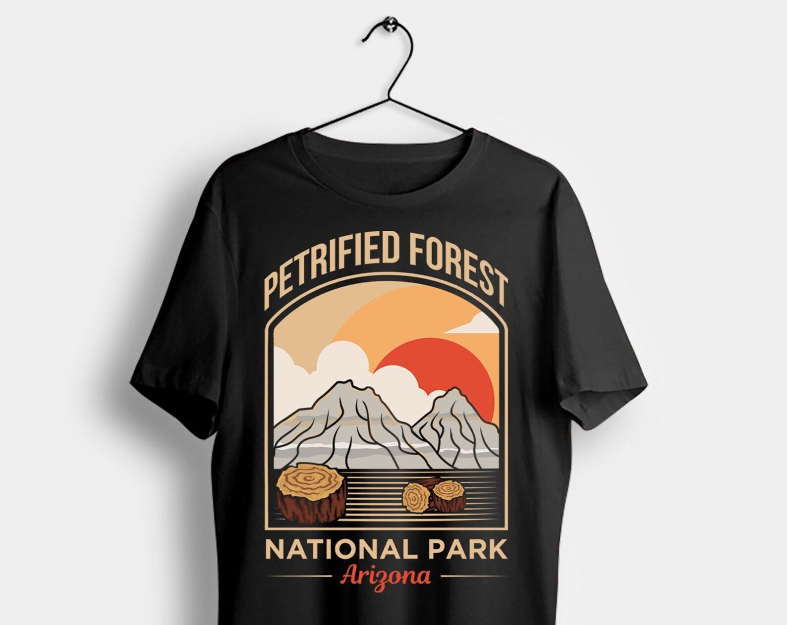 Petrified Forest National Park US Vintage T-Shirt, USA Arizona Parks Lover Gifts, Adventure Outdoors, Camping Hiking Travel Birthday Present 110
