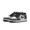 Jordan Air Jordan 1 Low Top Vintage Basketball Shoes Unisex Black Gray Shopping Bag DC0774-101(Team500-)