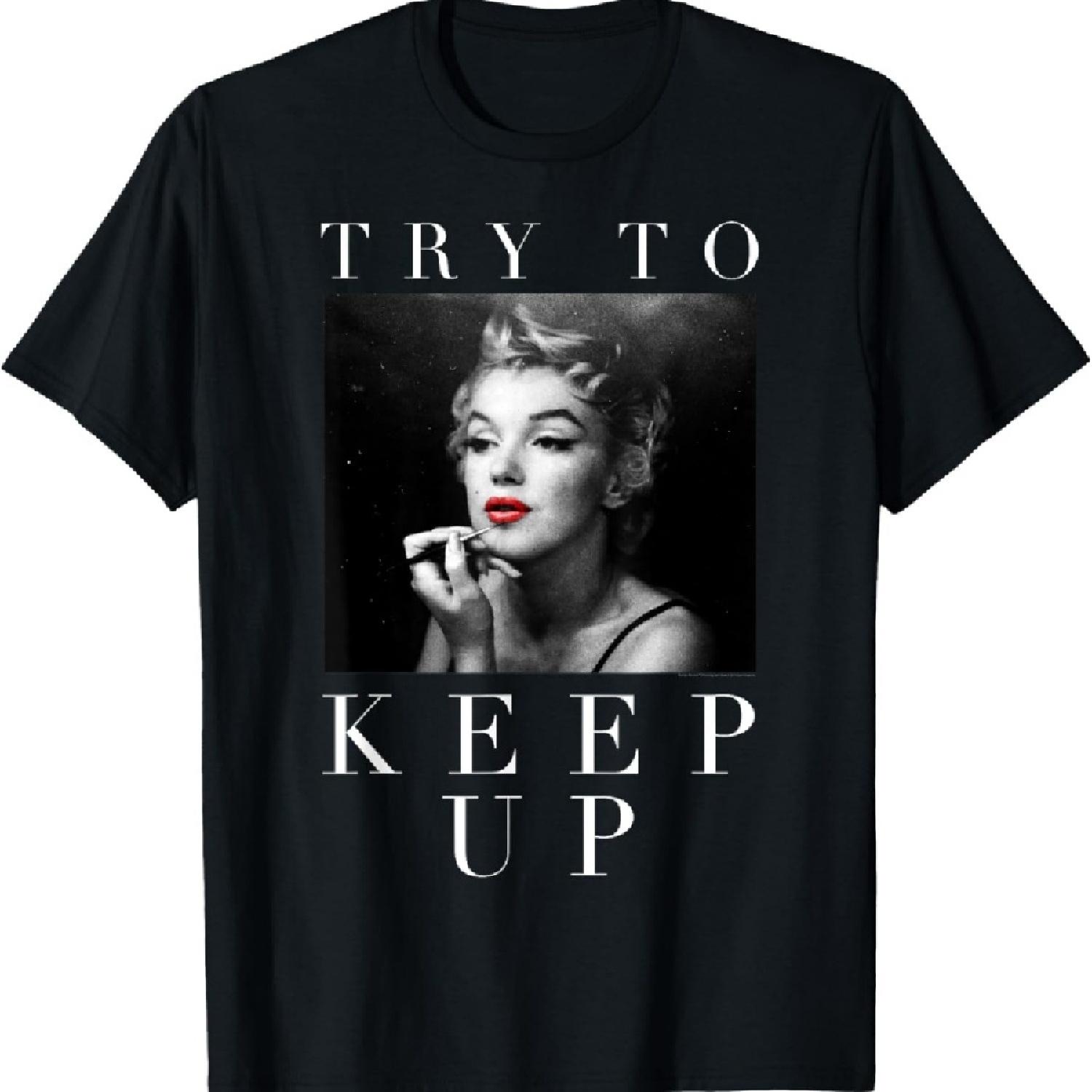 

Marilyn Monroe Try To Keep Up T-Shirt XXXXXL чорний