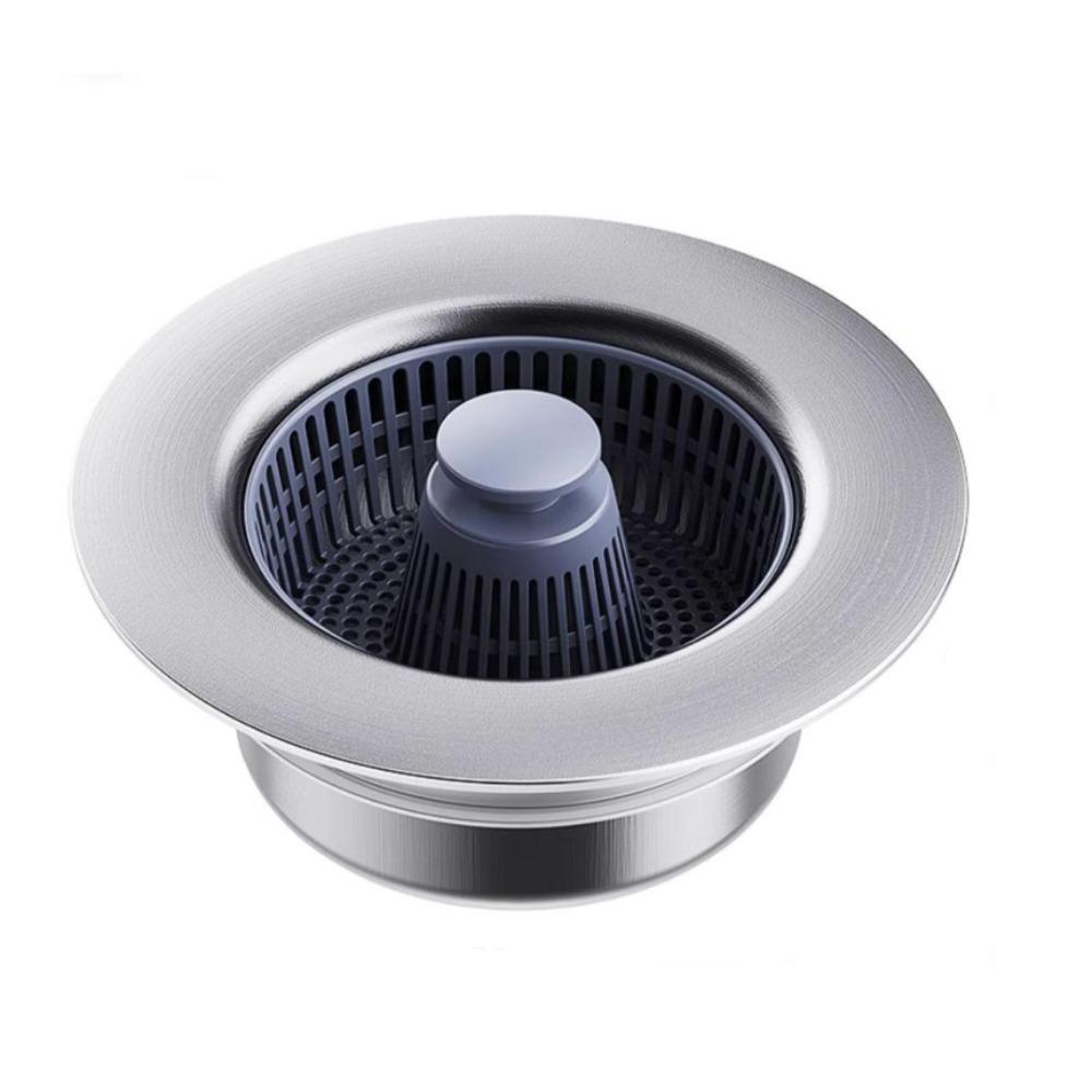 Rust-Proof Kitchen Drain Filter Stainless Steel Kitchen Sink Bounce Core Mesh Basket Filtering