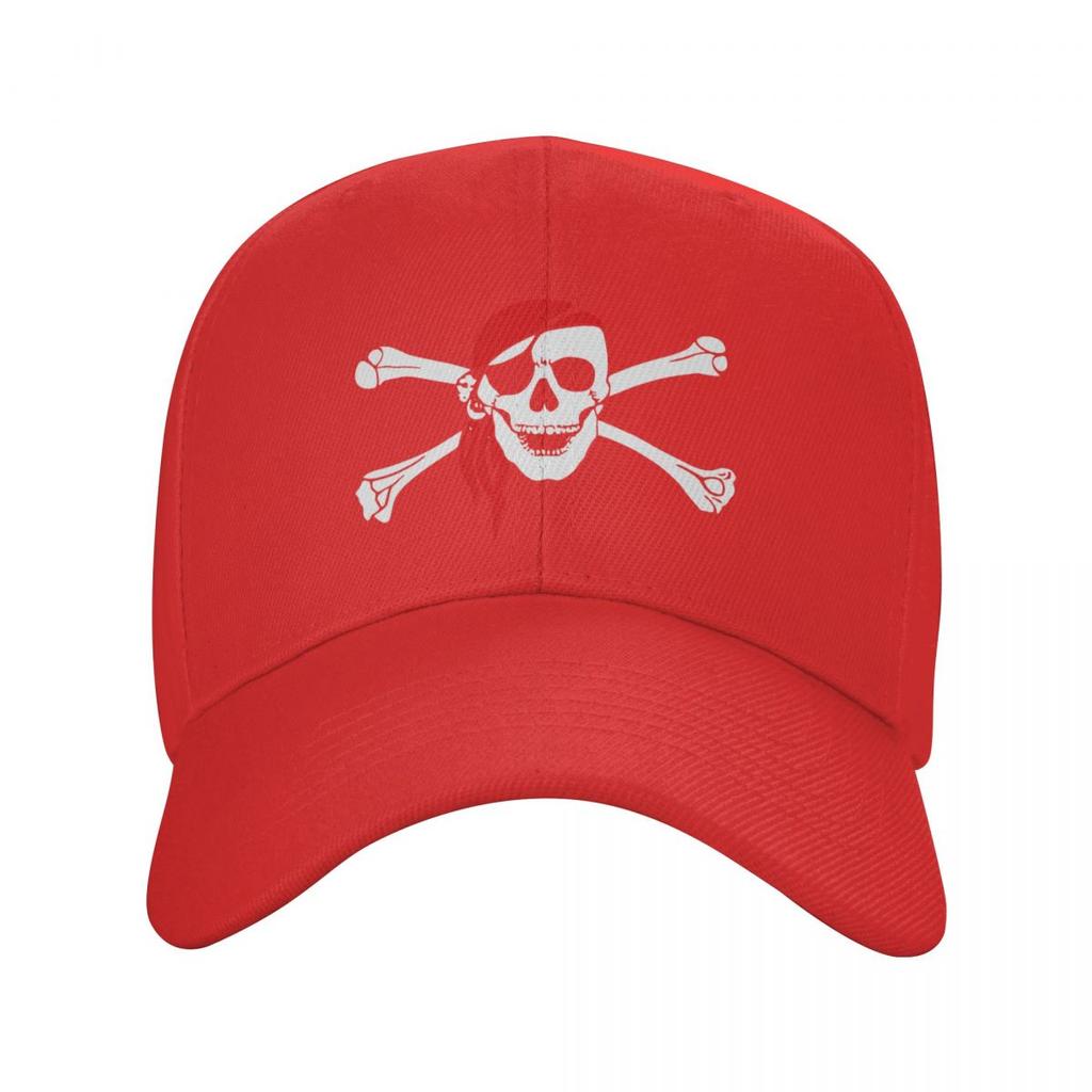 Módní Unisex Jolly Roger Skull Cross Bones Pirate Flag Baseballová čepice Dospělý Nastavitelný Táta Klobouk Hip Hop Snapback Čepice
