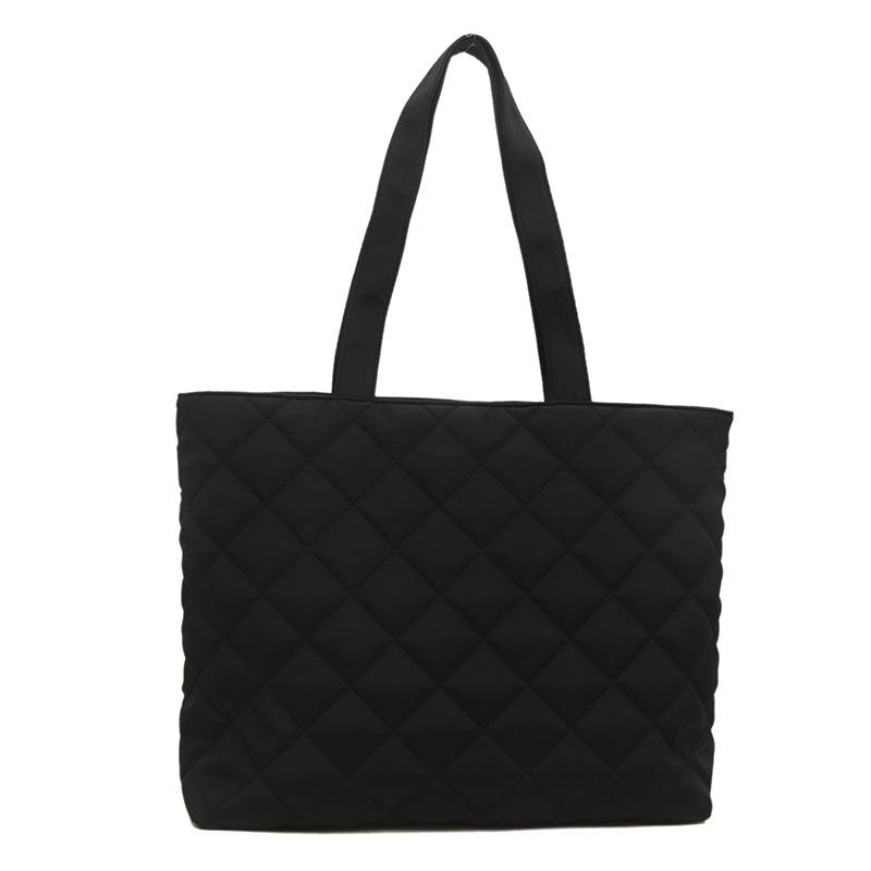 Bag Women's Bag 2025 New Versatile Rhombus Shoulder Tote Bag Large Capacity Casual Simple Underarm Bag