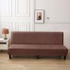 Jacquard Sofa Bed Cover High-quality Polar Fleece Fabric Armless Sofa Bed Cover Without Armrest For Living Room Stretch Folding