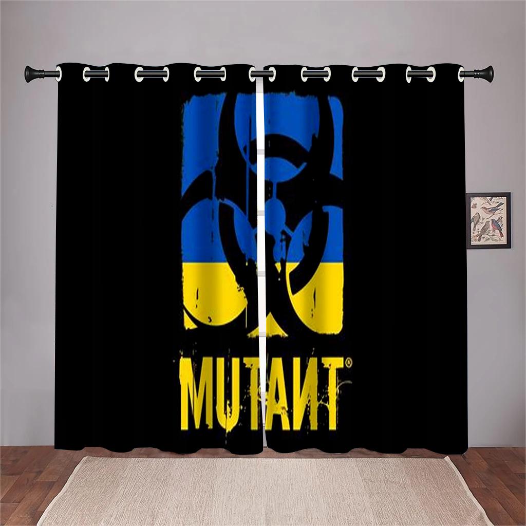 3D Cartoon Games Match League Logo Pattern Curtains 2 Panels Game Lovers Home Living Room Bedroom Balcony Decor