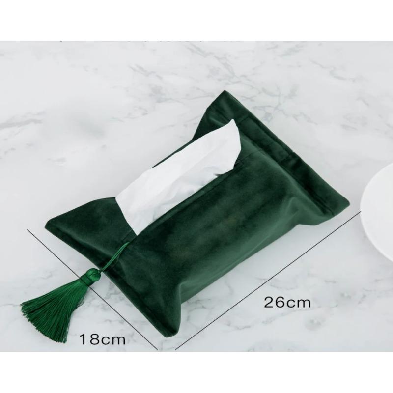 Taschentuchbox Set Samt Papier Schublade Auto Wohnen Essen Aufbewahrungstasche Quaste Orientalisch Östlicher Stil MitOhne Worte Taschentuchhülle