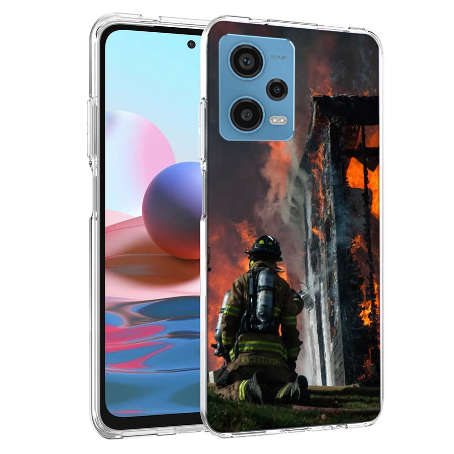 Firefighter Training Phone Case For Redmi Note 13 12 14 15 Pro Plus 13R 11 11T 11E 11S 10 Pro 10S 9 9S Cover Cell Clear TPU Capa