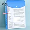Portable Travel Folder 11 Hole Expanding File Pockets, Reusable PP Document Sleeves, Transparent Multi Purpose Storage Bag Waterproof Organizer