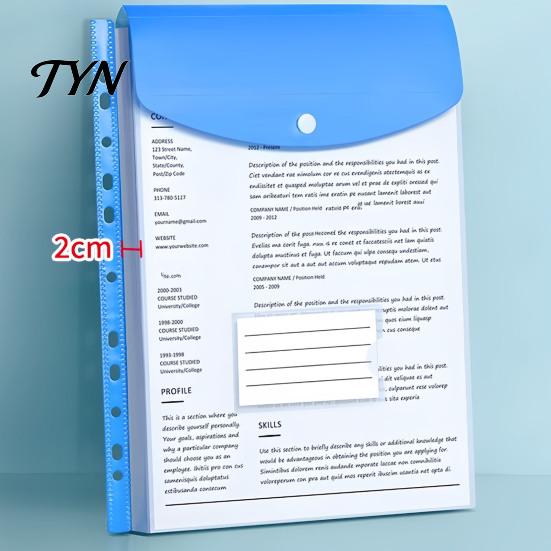 Portable Travel Folder 11 Hole Expanding File Pockets, Reusable PP Document Sleeves, Transparent Multi Purpose Storage Bag Waterproof Organizer