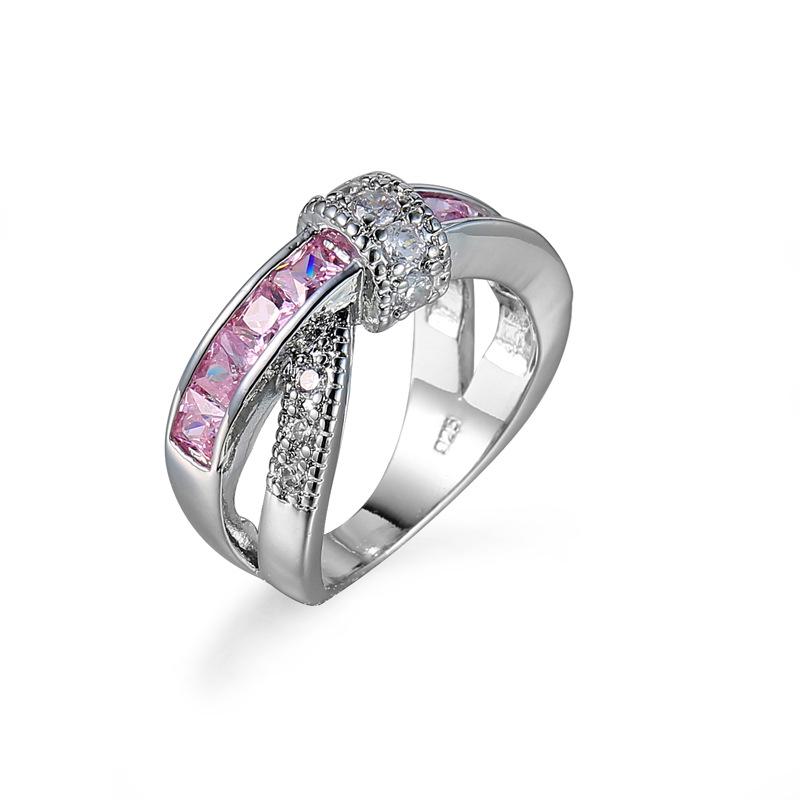 Hot-Selling Zircon Cross Jewelry Ring for Weddings & Ladies