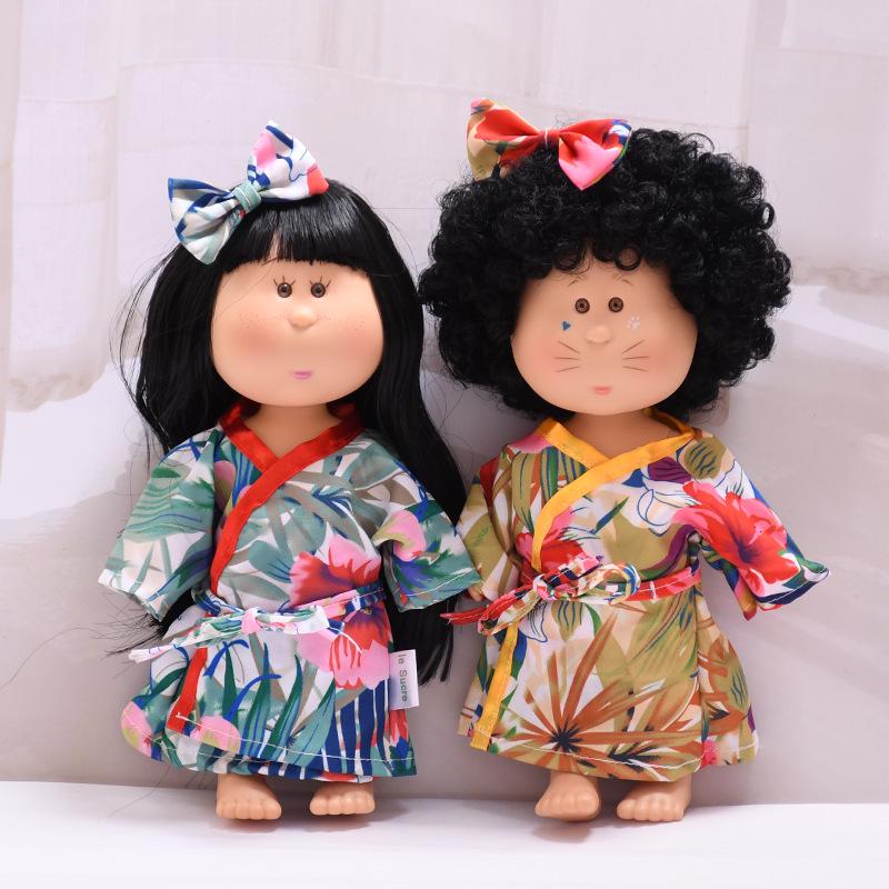 Spain Mia Potato Doll 24cm Clothes - Printed Kimono Dress-up Set