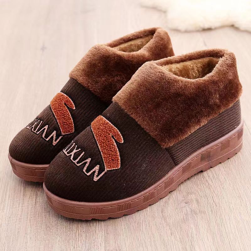 

Winter men s high-top foot protection non-slip shoes, warm thickened shoes, men s sole plus size dad shoes 46-47