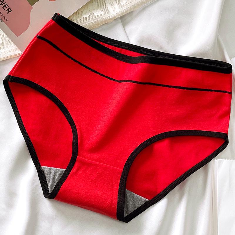 New Style High Waist Seamless Cotton Briefs for Girls – Comfortable, Breathable, Simple Design for Students and Young Ladies
