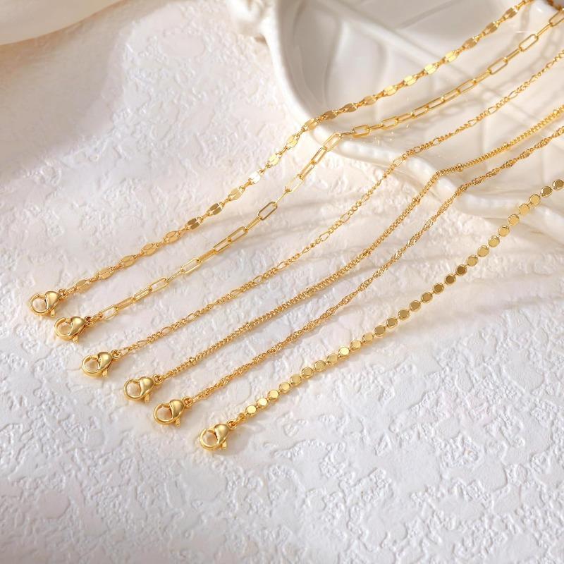 Waterproof Ankle Bracelets for Women Girls, 14K Gold Plated STAINLESS STEE/Alloy 6PCS Anklets Set Dainty Summer Beach Jewelry