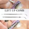 Double-headed Lash Lift Curler Eyelash Perming Stick Stainless Steel Cosmetic Applicator Comb Tool Eyelash Extension Supplies