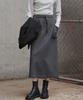 Marop 3107 Stretch H-Line Skirt (Dark Gray)