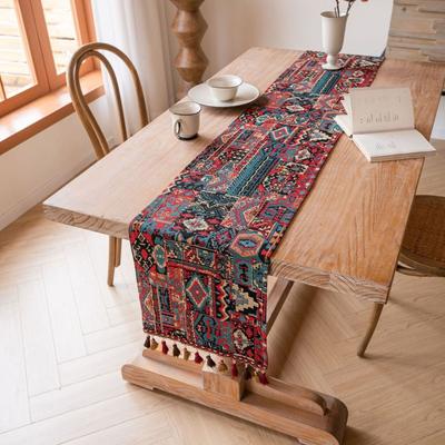 Cotton Table Runner Jacquard Tablecloth INS Table Cover  Table Decor