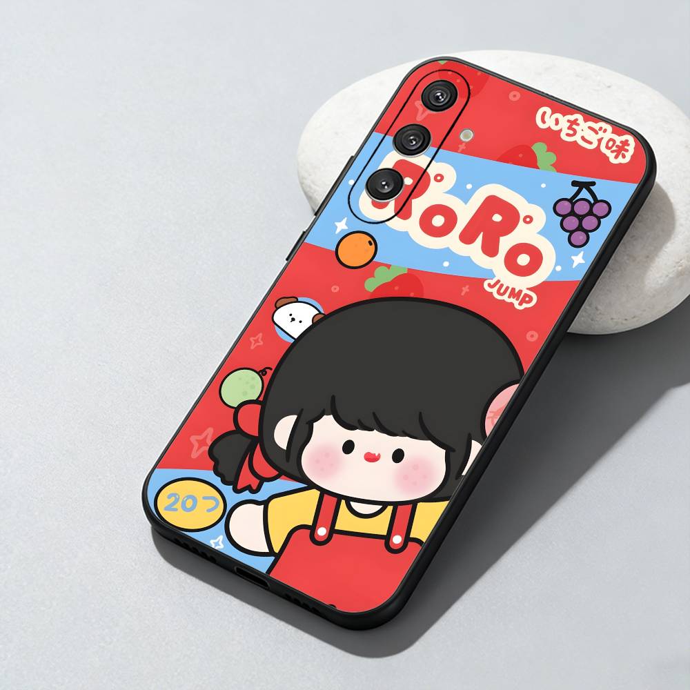 

Cute Cartoon ROROjump Phone Case For Samsung Galaxy A73,A72,A71,A70,A52,A51 Others Soft Black Cover Samsung a22 4g