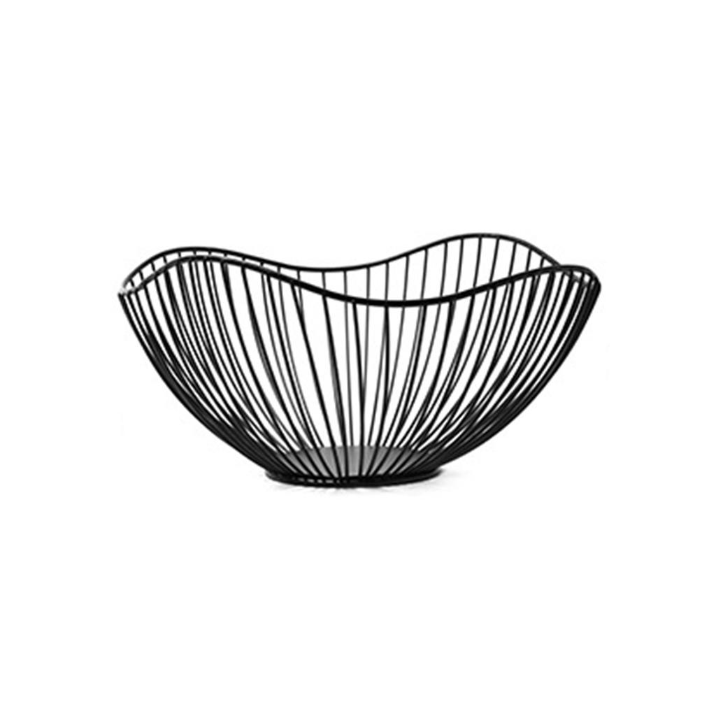 Elegant Fruit Basket Metal Wire Storage Bowl Elegant Serving Dish Modern Snacks Plate Home Decoration Accessories