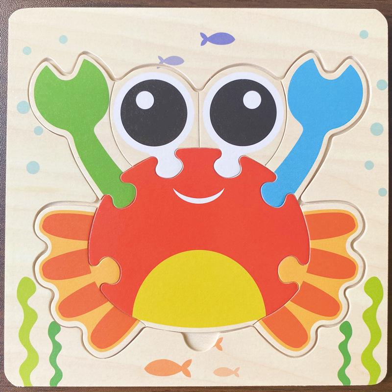 Wooden 3D Puzzle - Animal Cognition & Early Education for Kindergarten