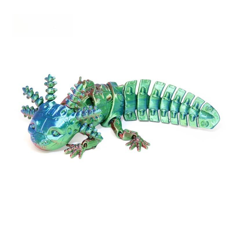 3D Printed Mechanical Salamander 13cm Articulated Animal for Desk Decor Home Office Gifts Room Decor Creative Craft