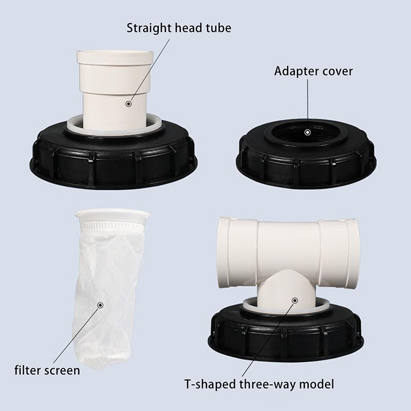 Víko filtru nádrže Ibc Plastový kryt filtru na dešťovou vodu Pro nádrž Ibc Pro nádrž na nečistotu Vodní armatury Odtokové trubky
