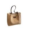 Casual fashion tote women's bag 2025 new trend simple plush bag shoulder underarm commuter bag
