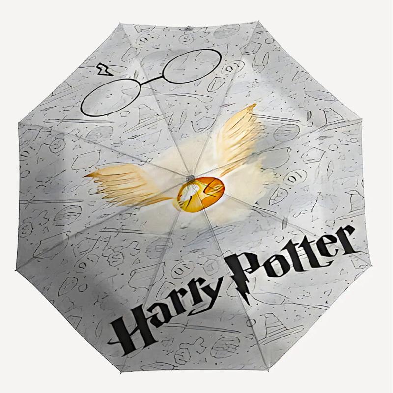 1PC Golden Snitch Harry Potter Umbrella-8-Rib Reinforced, Automatic Open, Lightweight & Durable, Cute Fashion Accessory for Outdoor, D2678