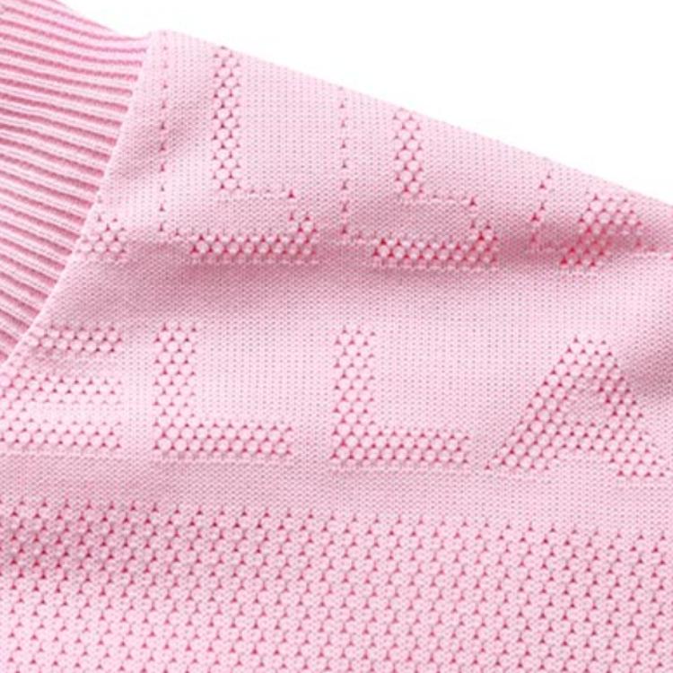 FILA Solid Color Letter Print Loose Casual Short Sleeve T-Shirt Women Tops Pink F11W224101FPK