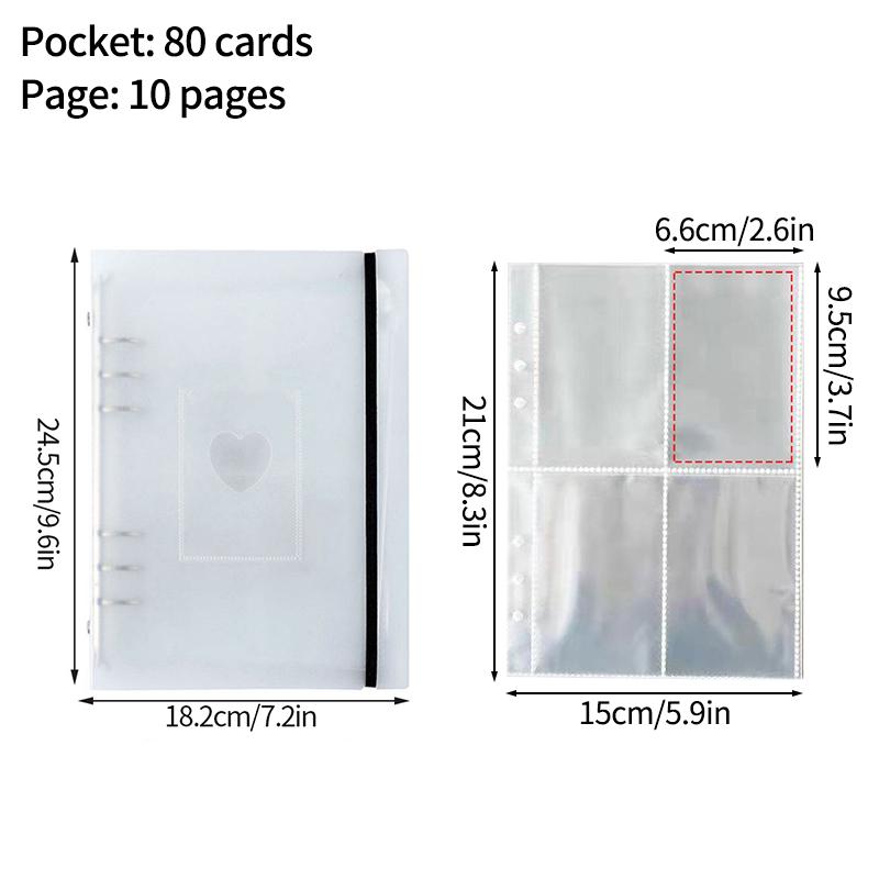 A5 A5 Kpop Binder Photocards Holder Binder Cards Collect Book Album DIY Binder Postcard Photo Albums Card Book Binding Machine