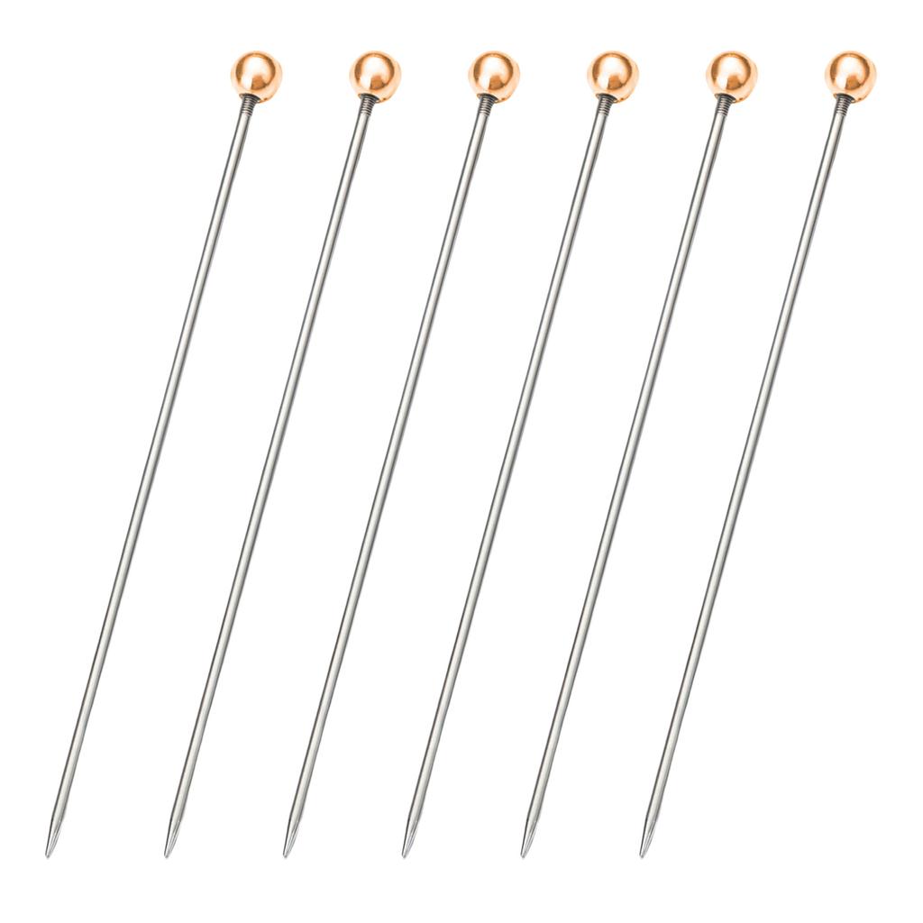 Balení 6 nerezových jehel na testování koláčů, sonda na cupcakes a sušenky, cukrářské příslušenství, kuchyňské pečicí náčiní