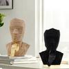 Abstract Face Sculpture Desktop Decor Birthday Gift Resin Figurine Collectible Modern Statue for