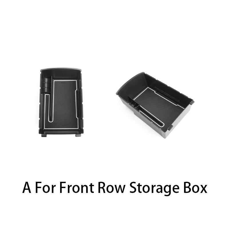 1PCS Car Central Armrest Box Front Row Rear Row Storage Box Control Cover Trim For Genesis GV80 2025 2026 Car Tuning Front Row 1PCS