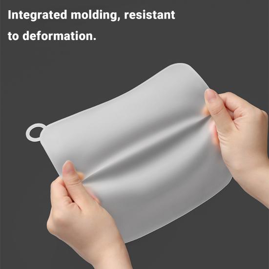 Copertura Quadrata per Scarico a Pavimento con Anello di Sospensione, Tappo Universale in Silicone per Doccia e Vasca da Bagno, Tappetino Deodorante Anti-Odore per Scarico Bagno Cucina Lavanderia