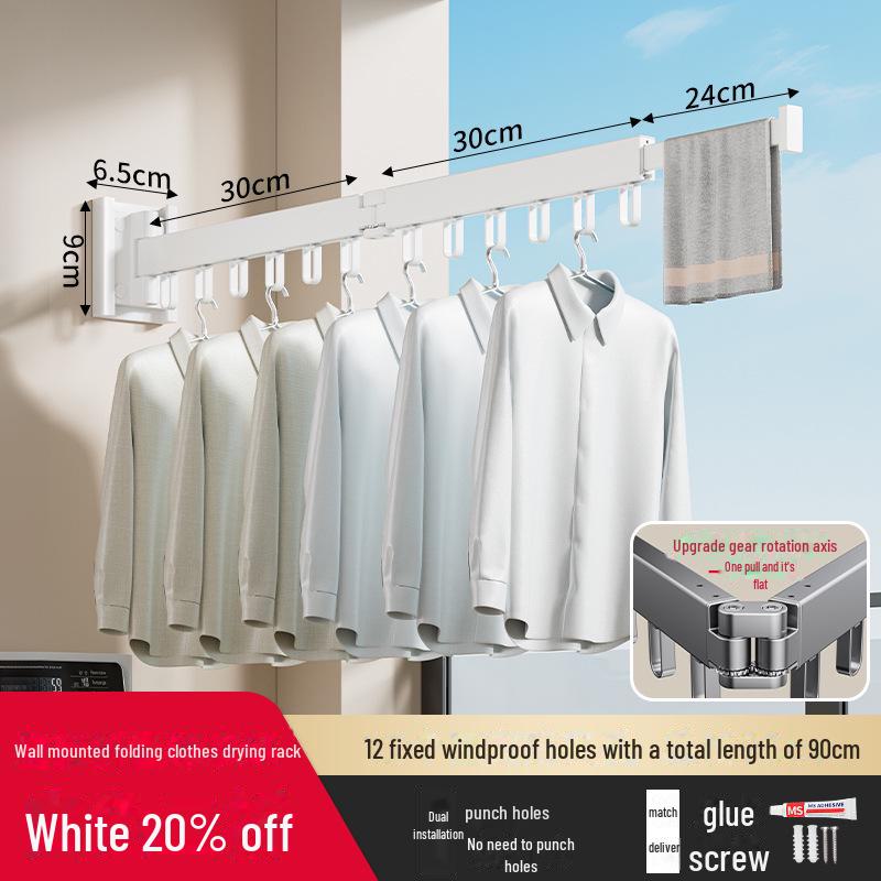 Gao Wenhai Wall-Mounted Foldable Indoor Clothes Drying Rack
