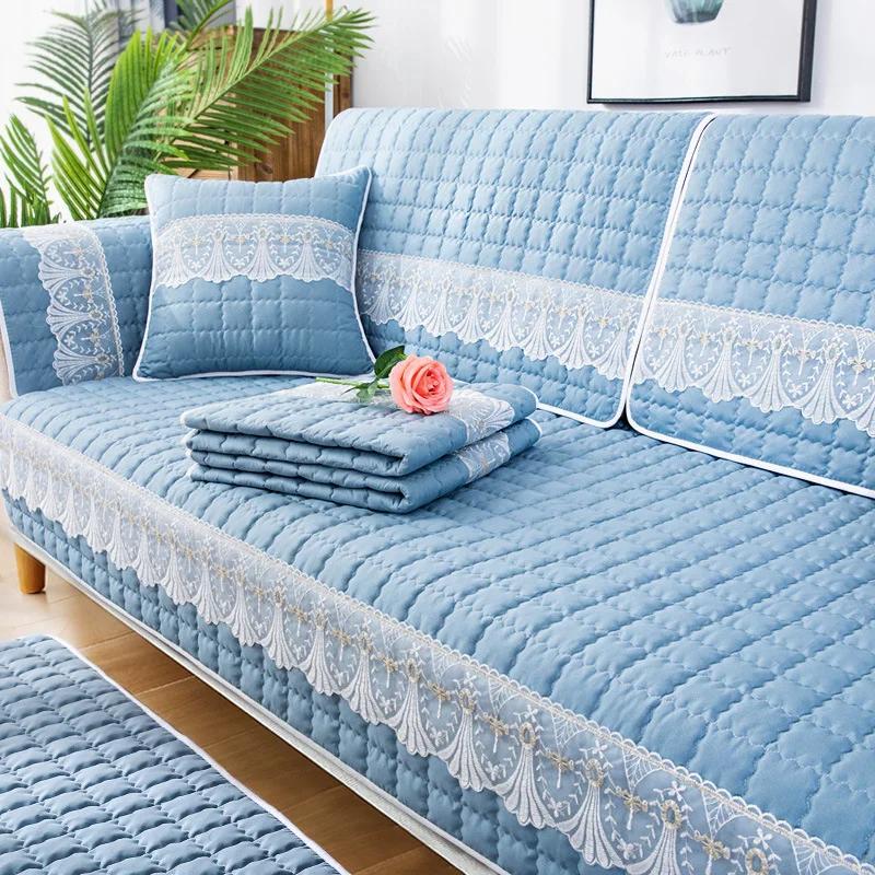 Plaid Non-slip Sofa Cover Protector Chaise Four Season Universal Stretch Corner Sofa Cushion Towel 1/2/3/4-seater  Cojines
