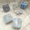 Square Travel Portable Women Laser Lens Cover Container Holder Storage Soaking Box Fashion Accessories Contact Lens Case