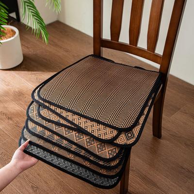 Cojín de Asiento de Ratán, Cojín Antideslizante para Silla, Almohadilla Refrigerante para Asiento, Cómodo Cojín de Ratán para Silla de Oficina en Casa, Silla de Comedor