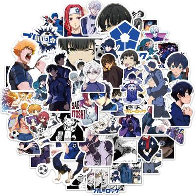 50 KUSŮ Anime BLUE LOCK Tělesná výchova Anime Graffiti Samolepky pro DIY Zavazadla Notebook Skateboard Motocykl Kolo Samolepky