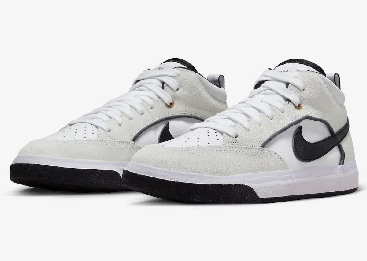 DX4361-100 Nike SB React Leo White Black (Men s) US 8.5