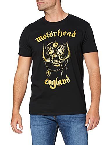 Motorhead Unisexs England Classic Gold T Shirt Black S Uk S