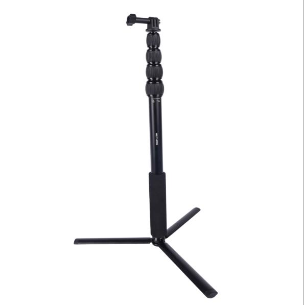 Mechrig Adjustable Aluminum Tripod Selfie Stick with Non-Slip Base YD019 чёрный