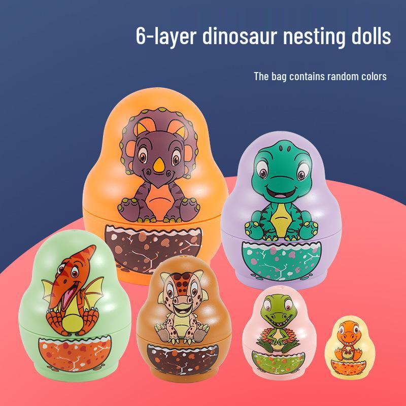 Rainbow Stacking Nesting Dolls for Toddlers | Educational Baby Toy Rings | Gift for Ages 1-2