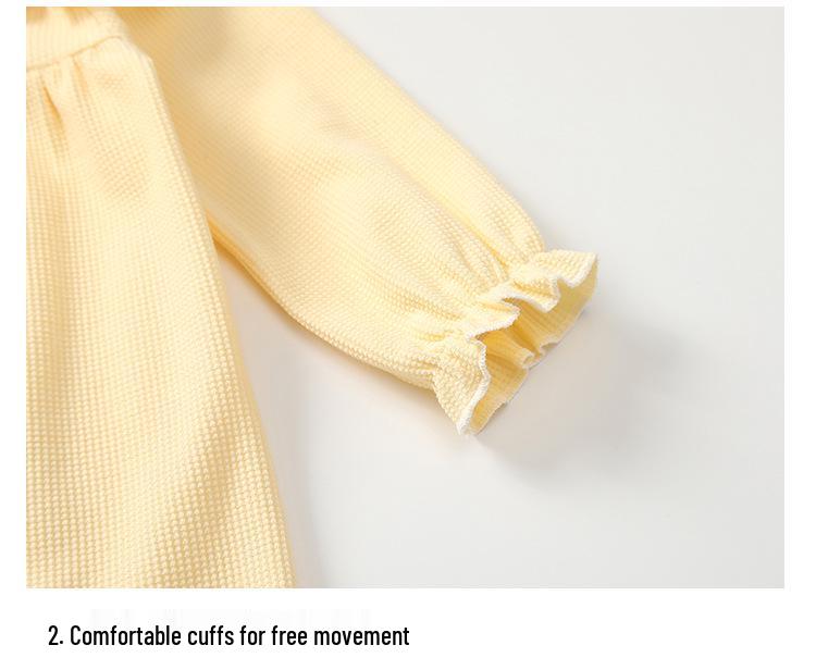 2026 Spring & Autumn Newborn Doll Collar Baby Girl Romper - Super Cute Crawling Outfit