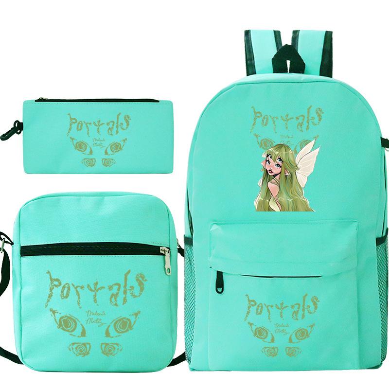 Popular Singer Peripheral Backpack Pencil Case Student Schoolbag Three-piece Set