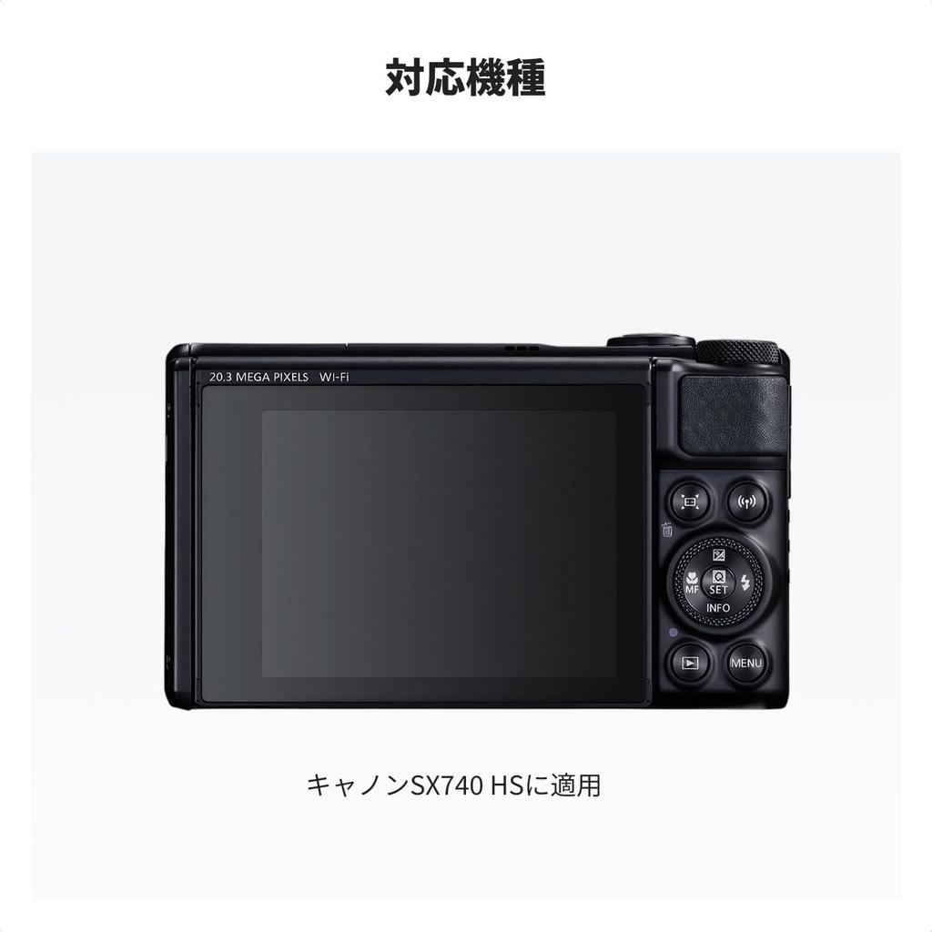 Concept Compatible Screen Protector for Canon 9H Tempered Impact Automatic High Camera Protector K&F SX740, Glass, Resistant, Adhesive, Transparency,